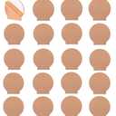 20 Pcs 2 mm Round Acrylic Sheet Clear Cast for LED Light Base,0.08"(2mm) Thick, Plastic Glass Panel with Protective Paper for Table Sign, DIY Display Project