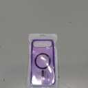 Designed for iPhone Air Case Glitter Magnetic, Compatible with Wireless Charging, Sparkly Anti-Scratch Back Shockproof Slim Thin Phone Cases Cover for Women (Purple)