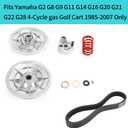10L0L Secondary Driven Clutch Belt Kit for Yamaha G2 G8 G9 G11 G14 G16 G20 G21 G22 G28 Golf Cart 1985-2007, Replace JN6-G6270-00 JN6-G6271-02 J55-G6270-01