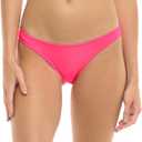 Body Glove Women's Standard Basic Solid Fuller Coverage Bikini Bottom Swimsuit (Medium, Bubblegum)