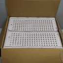 SNSLXH 5 Pack Stackable Closet Storage Basket, Multifunctional & Foldable Closet Organizer for Bathroom Kitchen Laundry Room Wardrobe Storage, Space-Saving Clothes Storage Drawer Organizer, White