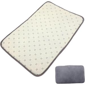 GARVALON Thick Memory Bathroom Mat Non- Absorbent Rug for Shower and Tub Soft Floor Pad for Home Decor Grey for Kitchens and Laundry Rooms