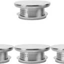 Stainless Steel Replacement Pitcher Lid Set 4Pcs with Dual Water Outlets Universal Cold Water Jug Lid for Home and Restaurant Use