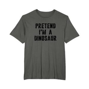 Pretend I'm a Dinosaur Matching Halloween Costume T-Shirt, Size L
