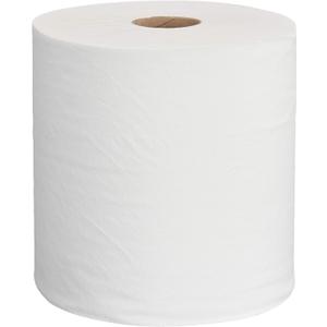 AmazonCommercial 1-Ply White Hardwound Paper Towels (416970)|Bulk for Business |High Capacity Roll |Compatible with Universal Dispensers|FSC Certified |800 feet per Roll (6 Rolls)
