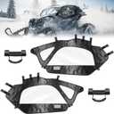 Ehaho Soft Upper Doors Compatible with Can Am Maverick X3, Upper Windows Fit with Side Mirror, Upgrade Waterproof Zippers Cab Enclosures Windshield for 2017-2025 Can Am Maverick X3 2-Seater