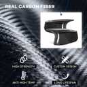 2026 Upgraded Real Carbon Fiber Mirror Caps Fits for Infiniti Q50 Q60 Q70 Accessories, Car Side Door Rearview Mirror Cap Trim Replacement Car Accessories