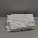 White Backdrop Curtain Party Decorations: 4 Pcs 5ft x 8ft White Polyester Drapes - Wedding Birthday Background