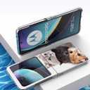 Razr Plus 2023 Case, Brown Cute Cat Anti-Scratch Solid Hard case Protective Shookproof Phone Cover for Motorola Razr+ 2023/Razr Plus 2023