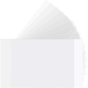 Boao 200 Pcs 4 x 6 Inch Recipe Card Protectors, Recipe Card Covers, Kitchen Plastic Cookbook Sheet Protectors Clear Cookbook Page Protector Index Sleeve
