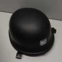 German Style Motorcycle Half Helmet, Retro Half Face Helmet for Adult Men Women Matte Black