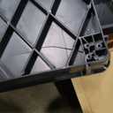 Utility Service Cart 2-Shelf 500 Lbs Capacity, Heavy Duty Rolling Cart with Two Trays and Brake Wheel for Warehouse, Garage, Cleaning, Manufacturing, Storage Handle, 45"X25" Black