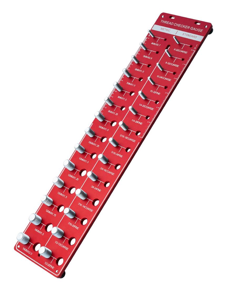 Thread Checker, Nut and Bolt Size and Thread Identifier Tool | Bolt Size and Thread Identifier Tool, Comprehensive Thread Measuring Kit