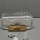 LED Bedside Lamp with Wireless Charger, 3-in-1 Touch Control Table Lamp with Clock, Dimmable Nightstand Lamp with 5 Color Modes, Modern Bedroom Desk Lamp, Gift for Women & Men,Wooden,Adapter Included (Large)