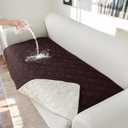 Genina 100% Waterproof Couch Cover for 3 Cushion Couch, Anti-Slip Sofa Covers Washable for Sectional Sofa L Shape Furniture Protector for Dogs, 1 Piece (Chocolate, Sofa)