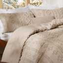 Bedsure Tufted Boho Comforter Set California King Size - Khaki Boho Bed Set, GentleSoft 3 Pieces Farmhouse-Style Embroidery Bedding, Gifts for Woman, Soft Jacquard Comforter for All Seasons