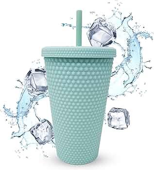 Manna Rubberized 24oz Straw Cap Coral