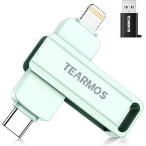 512GB Flash Drive Intended for iPhone iPad, Memory Stick Storage for Photos and Videos Backup, Compatible with iPhone iPad Android PC, Plug and Play, No Application Required (Light Green)