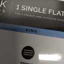 King Size Flat Sheet - Hotel Quality Top Flat Bed Sheet Only - Ultra-Soft, Breathable & Cooling - Fade & Wrinkle Free - Easy-Care, Stain & Shrink Resistant Bedding - Easy-Fit & Oeko-Tex - Light Grey