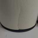 2Pack Automatic Bathroom Trash Can, Touchless Motion Sensor Garbage Can with Lid, Smart Dog Proof Trash Bin, Plastic Wastebasket for Bedroom, Office, Living Room, 2.8 Gallon+3.7 Gallon (Cream White)