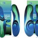 Plantar Fasciitis Insoles for Men Women,High Arch Support for Pain Relief,Inserts Orthotic for Flat Feet Absorbing Inserts Standing All Day, Insoles for Work Boots 2 Pairs M7-7.5/W9-9.5 (Bluegreen)