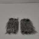 JIAHG Halloween Faux Fur Werewolf Costume Hood Hat Gloves Shoe Covers Shawl for Boys Girls Cosplay Fancy Party Accessories