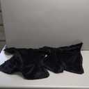 JUSPURBET Black Velvet Throw Pillow Covers 22x22 Inch Set of 2 with Soft Tassel Fringe Luxury Boho Pillowcase for Sofa Couch Bed Home Decor Machine Washable