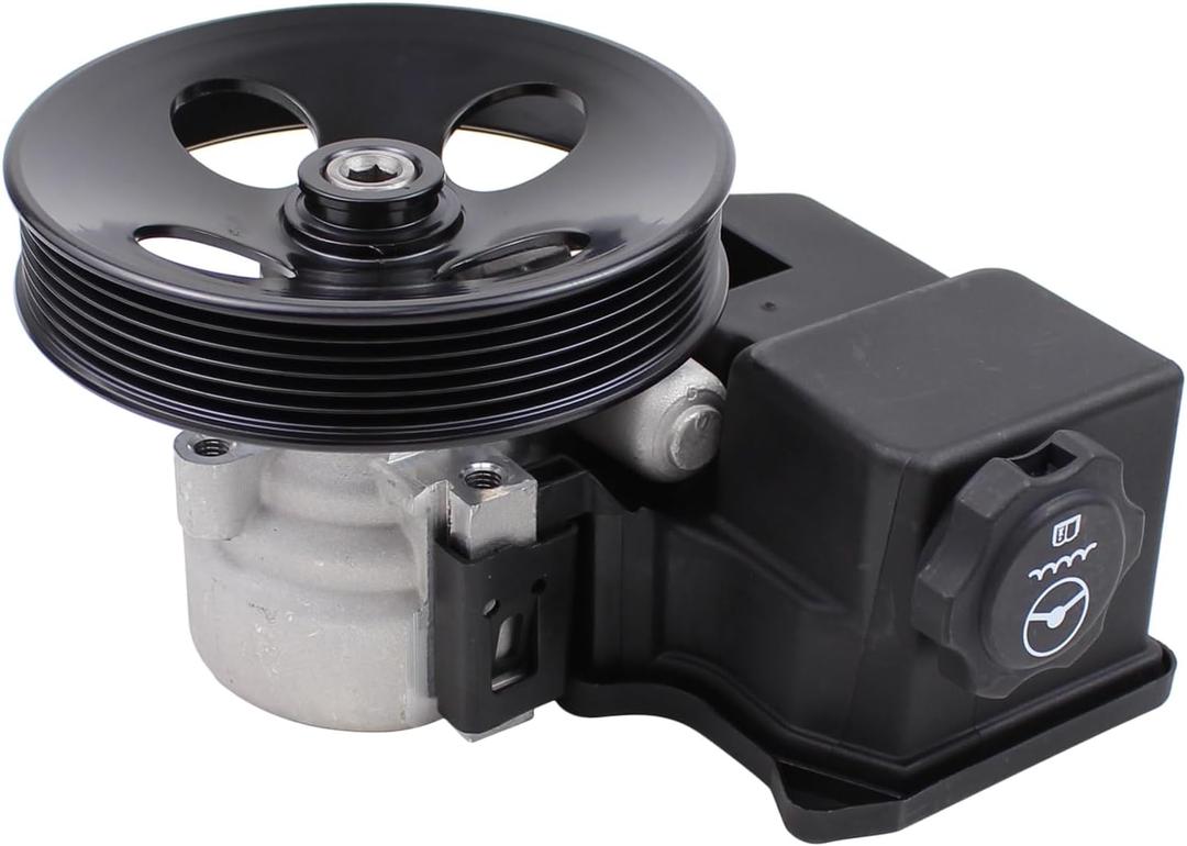 Power Steering Pump with Pulley and Reservoir for Chevrolet Colorado GMC Canyon 2004-2012, Isuzu i-280 i-350 2006, i-290 i-370 2007 2008