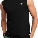 Champion Men's Sleeveless T-shirt, Sport Tank, Muscle T-shirt for Men (Reg. Or Big & Tall) (Size 3X-Large Tall, Black)