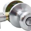 NEW Atlas Tulip Style Exterior Entry Door Knob - Satin Chrome - 