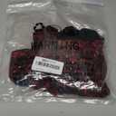 Floerns Women's Sequin Cheetah Print Rave Outfits Y2k Mini Micro Shorts (Large, Red)