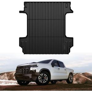 LASFIT Truck Bed Mat 2019-2026 for Chevrolet Chevy Silverado 1500 | GMC Sierra 1500 (Only Fit 5.8FT Bed), Bed Liner for Chevy Silverado GMC Sierra 1500, Not Fit Optional CarbonPro Bed