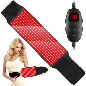 Red Light Therapy for Body, Infrared Light Therapy for Shoulder Waist Muscle, Upgraded 3 in 1 Led Beads, 660nm Red Light & 850nm Near Infrared Light Therapy Belt