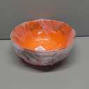 3 Pieces Halloween Candy Bowl - Large Plastic Trick or Treat Bowls, Reusable Serving for Halloween Party Supplies (White Pink Orange)