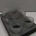 ZOOFOX Set of 6 Romantic Water Glasses, 12 oz Hobnail Glasses Tumbler, Clear Embossed Vintage Glassware Set for Beer, Cocktail, Soda, Beverages