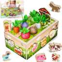 Montessori Wooden Sensory Toddler Toys: Toy for 1 Year Old Boys Girls Birthday Gifts | 1st One First Birthday Gift for 1 Year Old Girl Boy, Educational Learning Toy for 1-2 Year Old Fine Motor Skills