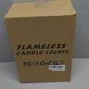 Hanzim Flameless Flickering Battery Operated Candles 9PACK Real Wax Pillar LED Candles with 10-Key Remote Control and 24 Hours Timer for Wedding, Party, Home Decoration (Ivory)