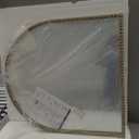 33x31 Inch Arched Bathroom Mirror, Antique Gold Wall Mirror Metal Beaded Frame, Vanity Mirror for Dresser Living Room Bedroom Mantel Entryway Hallways