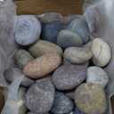 20lbs Natural River Rocks, 3"-4" Premium Pebbles for Garden and Landscape Design, Hand-Picked Smooth Stones for Fish Tank, Flower Pots, Indoor Water Fountains, Pathways, Backyard