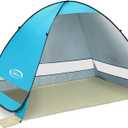 G4Free Large Pop up Beach Tent for 3-4 Person, UPF 50+ Automatic Sun Shelter Canopy Portable Outdoor Cabana Sun Umbrella, 78.7" x 47.3" x 51"