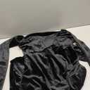 Vakkest Women Off The Shoulder Formal Dresses Long Sleeve Evening Party Velvet Maxi Dress High Split Cocktail Gowns (Black, XL)