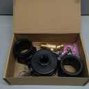 IBC Tote Adapter, 2" Cam Lock for 275-330 Gallon IBC Tote Tank with 2packs Groove Fittings, IBC Tote to Garden Hose Adapter with Brass Hose Faucet (3/4" Male NPT Inlet 3/4" Male GHT Threaded)