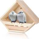 Cedar Dove Nesting Box Dove House Nest for Bird Pigeon Outside Doves Nesting and Roosting Platform Garden Decoration