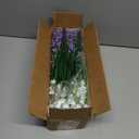 TURNMEON 20 Bundles Artificial Flowers for Outdoors, Summer Spring Grass Camellia Fake Flowers Fern Plants Eucalyptus, UV Resistant No Fade Faux Greenery for Gardens Cemetery Decor(Mixed 6 Styles 2)