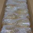 XUWAIDSGN 48 Pcs 7oz Plastic Vintage Liquor Glasses Drinking Glasses Unbreakable Wedding Glassware Crystal Water Goblets Reusable Drinkware Vintage Champagne Flutes (48, Amber)