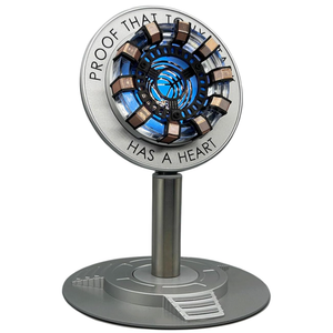 Moonacy Arc Reactor Night Light, Rechargeable Superhero Lamp, Gifts | Multi-Color Room Decor, Rotatable Display Light for Desks and Shelves