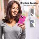 Fiyart Designed for iPhone 15 Pro Max Case Ring Holder Kickstand Magnetic Bumper Compatible with MagSafe Camera Lens Protection for Women Men Rose Flowers 6.7"-Rose Red