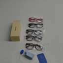 CCVOO Reading Glasses for Women/Men, Eyeglasses, Blue Light Readers for Women/Men, Computer Eye Glasses, Cheaters (2 Black/Turtle/Red/Dark Blue) 1.25