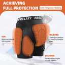 Frelaxy 3D Protective Butt Pads Padded Shorts for Snowboard, Ski and Skate, Crash Pad Impact Gear, Protection for Tailbone, Hip, and Butt