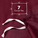 Utopia Bedding Duvet Cover Queen Size - 3 Piece with Zipper Closure - 1 Comforter Cover 90X90 Inches & 2 Pillow Shams 20X26 Inches (Burgundy) Comforter Not Included